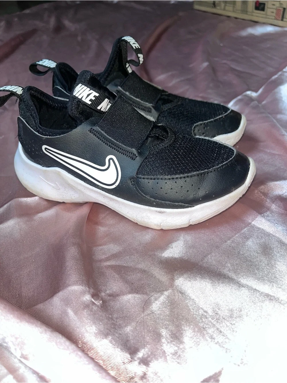 Nike Kids Black and White Slip-On Sneakers